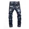 Jeans pour hommes Designer Graffiti 2022 Quatre saisons Trou Patch Laser brûlé D2 S Élastique Slim Fit Petit tube droit Style de rue tendance