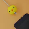 Söt bett anime tecknad USB laddning av datalinje kabelskyddsladdtäckning fodral silikon dekorera tillbehör