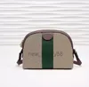 2021 classic Ophidia series double printing red and green canvas woman shell bag shoulder messenger female bag Multi Pochette