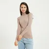 Maglioni da donna Wixra Maglia e maglione Dolcevita Top Pullover Casual Manica lunga da donna Tutto abbinato Elastico 220906