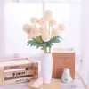 Faux Floral Greenery 5 Heads White Silk Artificial Hydrangea Flowers Branch Fake Bouquet For Wedding Home Garden Party Decoration Accessories J220906