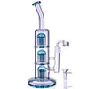 13inchs Recycler Oil Rigs Hookahs Heady Glass Water Bongs Smoking Accessory Bubbler Smoke Water pipes With 14mm Joint