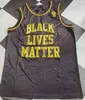 Wskt College Wears 2021 New Fashion Men Black Lives Matter We Fight For JB Basketball Jerseys Nom personnalisé N'importe quel nombre Chemise cousue Pas cher Taille S-