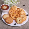 Obiekty dekoracyjne figurki 6pc sztuczne ciasteczko Faux Cookie Model domowy symulacja herbatnika deser pieczenia kuchnia