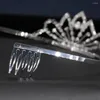 Hoofddeksels Bruid Kroon Bruiloft Bruids Tiara's Voor Vrouwen Feest Hoofdtooi Kronen Kristallen Hoofdband Tiara Diamant Haaraccessoires HG10