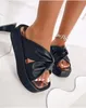 2022 Summer Women's Slippers Platform Shoes Wedge Flats Casual Slide Heel Sandaler Casual Ytter Wear Frosted High-Heeled Indoor Outdoor Beach Kvinna