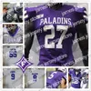 American College Football Wear Personnalisé Furman Paladins Football N'importe quel numéro Nom Violet Gris Blanc 4 Darren Grainger 9 Hamp Sisson 22 Devin Wynn 5 Dae'one Maillots