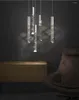 Lampy wiszące nowoczesne żyrandol Loft K9 Crystal Chrome dupleks schodowy salon el sufit wisząca lekka luksusowa lampa