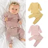 Clothing Sets Pudcoco Born Baby Boy Girl Clothes Cotton Striped Long Sleeve T-Shirt Tops Pants 2Pcs Outfits Autumn 0-24M