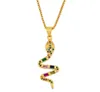 Jewelry Necklaces Pendants snake love heart O chain necklace Zirconia Jewelry Cubic Crystal Cz Fashion Charm e3u
