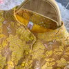 Robes décontractées une ligne Shand col en mousseline de soie simple boutonnage femmes robe printemps automne plein imprimé fleuri bouton dame