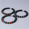 Brin 8mm facettes hématite améthystes oeil de tigre rouge pierre gemme Bracelet perlé pour femmes hommes guérison chanceux santé bijoux goutte