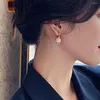 Orecchini a cerchio Lady Drop Moda fresca dolce perla imitazione contratta Vintage geometrico ciondola gioielli di tendenza 2022