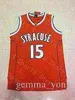 Wears Fashion Cheap Men Syracuse Orange NCAA Stitched College Basketball 15 Carmelo Anthony Oak Hill Sewn University Jersyes Size S-XXL Whol