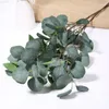 Faux Floral Greenery Natural Confined Eucalyptus Leaves Bouquet Eternal Posted Dried Apples Wedding Home Decoration Photography Props J220906