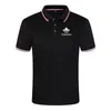 Herren Polos Sommer Hochwertiges Polo Herren Kurzarm T-Shirt Schlankes Revers Einfarbig Top Business Hemd 220906