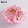 Faux Floral Greenery Kyunovia 50ps Artificial Silk Hydrangea Head Ball Ball Chrysanthemum Свадебный путь домой эль -DY Цветочные аксессуары стены KY34 220906