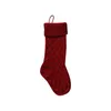 Decoraciones navide￱as calcetines acr￭licos acr￭licos rojas blancas blancas calcetines de tejido de tejido de navidad