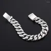 Link Bracelets Titanium Steel Bracelet Punk Glossy Men's Does Not Change Color