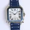 GF V3 GF0018 Japan Miyota 9015 Automatische Herren Watch Large Blue Pvd Lünette weißes Zifferblatt Römische Markier