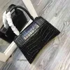 디자이너 가방 Balenciga 핸드백 이탈리아 클래식 모래 시계 모양 악어 플랩 체인 어깨 여성 클러치 토트 백