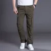 Mens Pants Cargo Casual Multi Pockets Military Large Size Tactical Men Outwear Army Straight Winter Trousers 220906