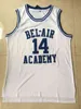 Der frische Prinz von Bel-Air #14 Will Smith Trikot Bel Air Academy Basketball-Shirts 25 Carlton Banks Trikots Bck Grün Gelb Weiß