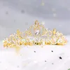 Bandons Crystal reine couronnes et diadèmes avec peigne bandeau pour femmes filles accessoires de cheveux princesse anniversaire de mariage hal mjfashion amiko