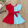 Mädchen Kleider Mädchen Kleid Prinzessin Patchwork Für Kinder Geburtstag Party Kinder Sommer Dresse Tuch