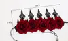 Headbands Rose Red Flower Crown Woodland Hair Wreath Festival Headband F67 Drop Delivery 2022 Naturalstore Amrpm