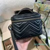 Bolso cruzado a la moda para mujer, bolsos de mano pequeños, cartera de hombro Marmont famosa de lujo, lo más nuevo, cosmético de mano para mujer 2022