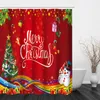 Douchegordijnen badkamer gordijn en haak regenboog klassieke polyester schattige kerstdecoratie raamboom