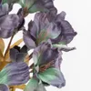 가짜 꽃 녹지 인공 릴리 실크 꽃 꽃 피는 가짜 꽃 지점 DIY 웨딩 중심 장식 가을 정원 가정 장식 흰색 J220906