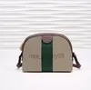 2021 classic Ophidia series double printing red and green canvas woman shell bag shoulder messenger female bag Multi Pochette