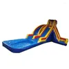 Outdoor Games Inflatable Slide With Water Pool Giant Design Aqua Park Combo For Kids Playing
