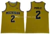 WSKT draagt ​​Michigan Wolverines College Basketball Men 1 Charles Matthews 2 Jorda Poole 5 Jalen Rose 4 Chris Webber 25 Juwan Howard 41 Glen Rice J