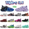 Дизайнерские повседневные туфли для папы Triple S 3.0 Sneaker Sneaker Black Pink Royal Grey3