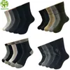 Athletic Socks 5 Par/Party Dress Socks Men Striped Long Hight Quality Bomull