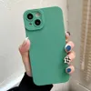 Candy Color Cover Case Case voor iPhone 14 Pro Max 13 Mini 12 11 XS XR X 8 7 Plus SE Lens Camera Siliconen Rubber pantser Matte Shock4910718