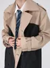 Men039S Trench Coats IEFB Men039S Coat الطويل الخريف أزياء الأزياء الكورية النقيض من Windbreaker Longsleeve Casual Male6574957