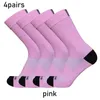 Athletic Socks Outdoor Road Cycling New Stripes Sportkomprimering Racing Män och kvinnor som kör Calcetines Ciclismo L220905