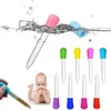 Tasses Plats Ustensiles 5 ML Enfant Bébé Compte-gouttes Dispositif D'alimentation En Silicone Pipette Liquide Alimentaire En Plastique Infantile 220906