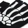 Gants de cyclisme demi-doigt moto Sport équitation vtt vélo tricot squelette chauffe-main pour femmes hommes