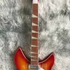 12 -strunowa gitara elektryczna Ricken 360 Cherry Red Burst Body Body Rosewoodonboard