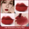 Błyszczyk do ust Minshzee Amber Glaze Matte Velvet Lipstick żeński makijaż seksowna czerwona wodoodporna długotrwała szminka kosmetyki tslm1