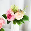 Faux Floral Greenery Nordic Ins Wind Simulation Rose Wedding Company Flowers Wedding Photography Props Flowers Home Decoration J220906