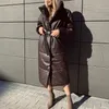 Parka da donna in piumino Malina Parka invernale da donna Moda cappotti larghi dritti da donna Tasche eleganti giacche lunghe in cotone da donna JM 220906