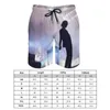 Men's Shorts The 1975 Band Concert Light Board Singing Song Music Beach Short Pants Elastic Waist Cute Swim Trunks 3XL