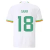 4XL 23/24 Senegal FtblCulture camisas de futebol 2023 fãs versão jogador MANE KOULIBALY GUEYE KOULIBALY SARR Maillot de camisas de futebol 2002 retro vintage clássico