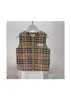 Children Waistcoat Boys Girls Vest Sleeveless Stand Collar Grid Stripe Zipper Warm Winter Fasion Outwear With Letters Size 1001605988904